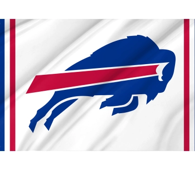 Buffalo Bills White Flag - Premium NFL Fan Flag
