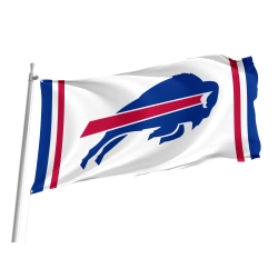Buffalo Bills Weiße Flagge - NFL Fanflagge Premium