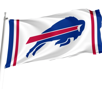 Buffalo Bills White Flag - Premium NFL Fan Flag