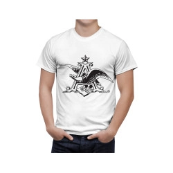 Anheuser Busch White Retro Beer White T-Shirt
