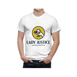 Lady Justice Great Beer, Better World White T-Shirt