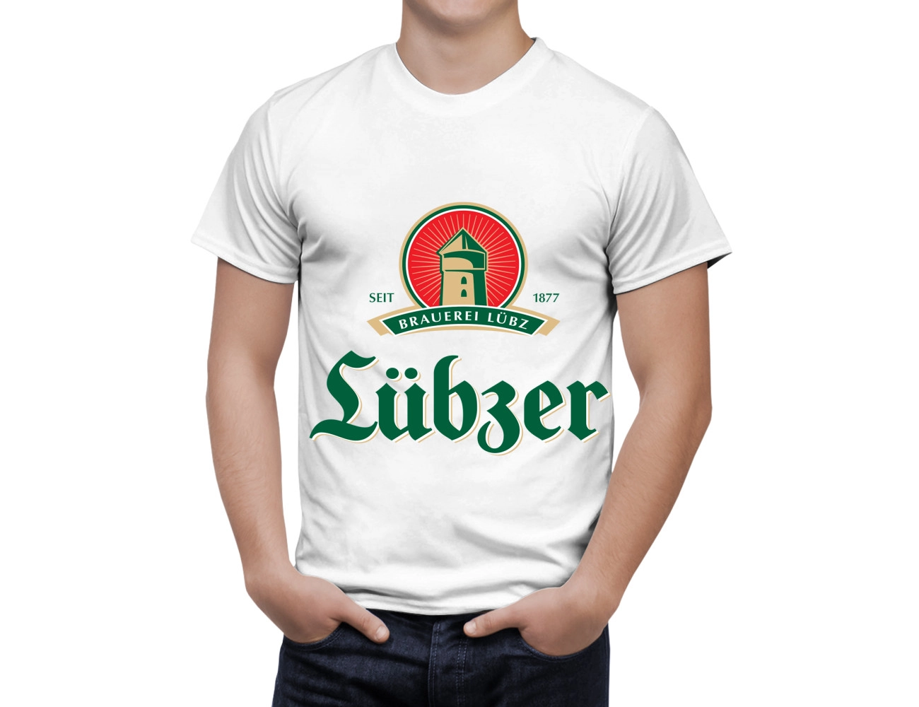 Lübzer Beer White T-Shirt, BEER-SHIRT--5