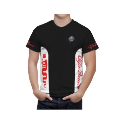 Alfa Romeo Black White Lines T-Shirt