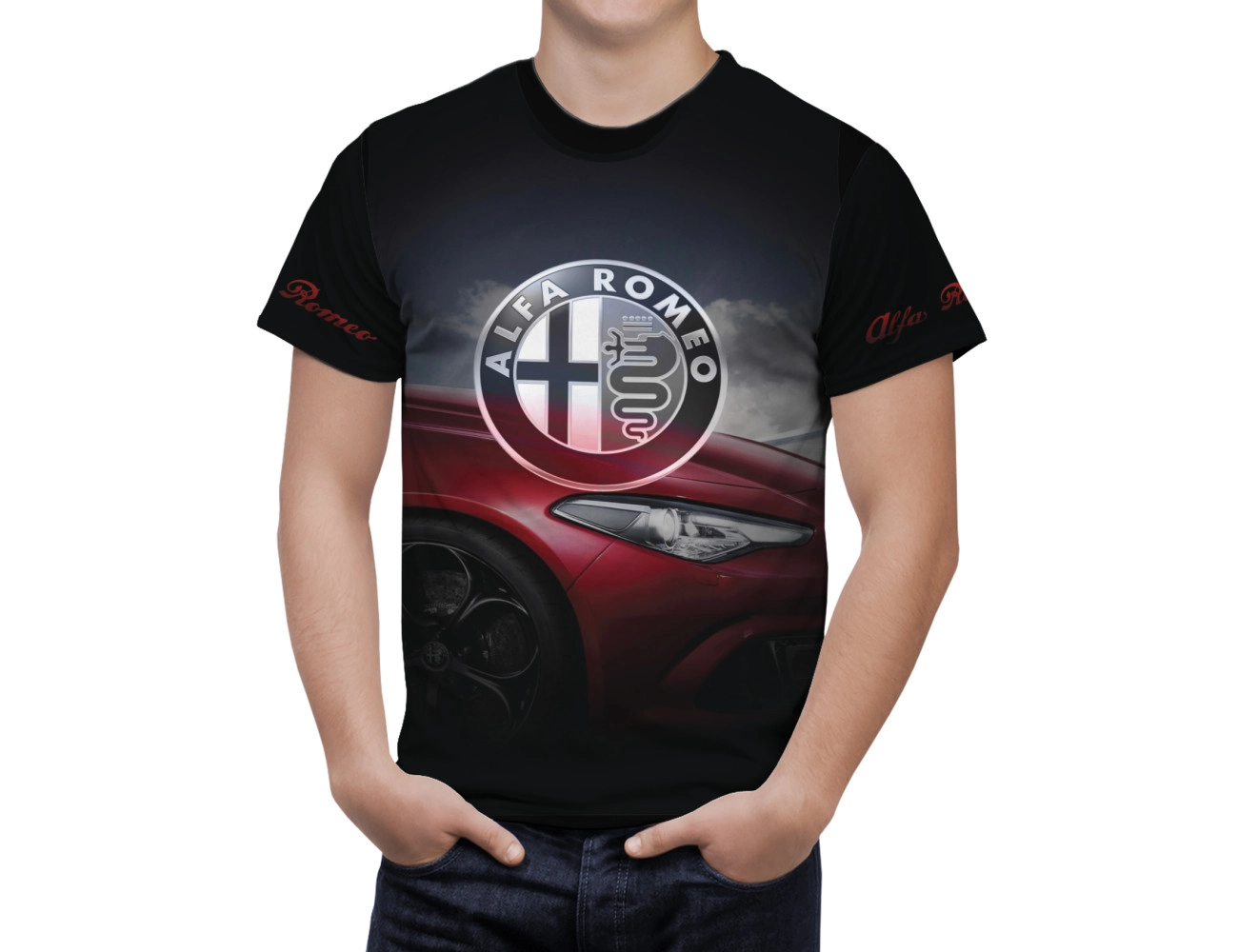 Alfa Romeo Schwarz T-Shirt