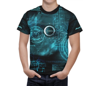 Audi Black Blue T-Shirt