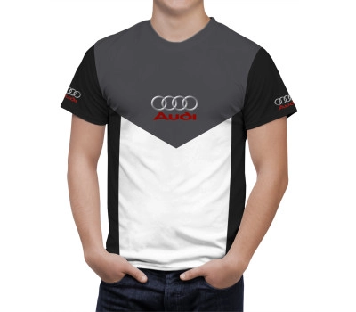 Audi Black Grey T-Shirt