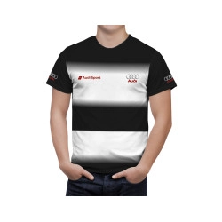 Audi Black White Streak T-Shirt