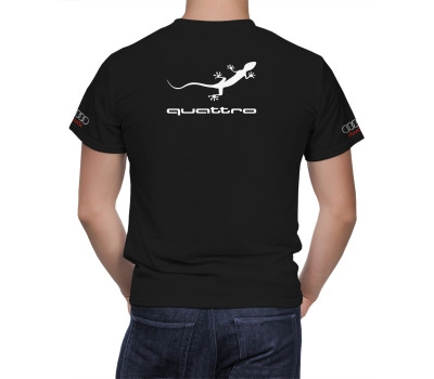 Audi Black White Streak T-Shirt