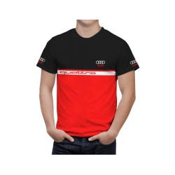 Audi Quattro Black Red T-Shirt