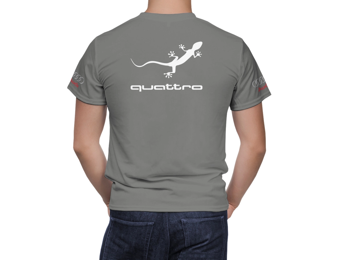 Audi Grau T-Shirt