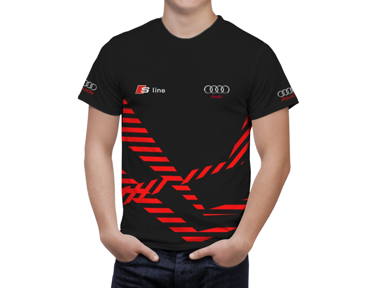 Audi S Line Schwarz T-Shirt