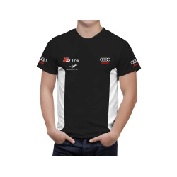 Audi S Line Black White T-Shirt