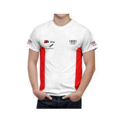 Audi S Line White Red T-Shirt
