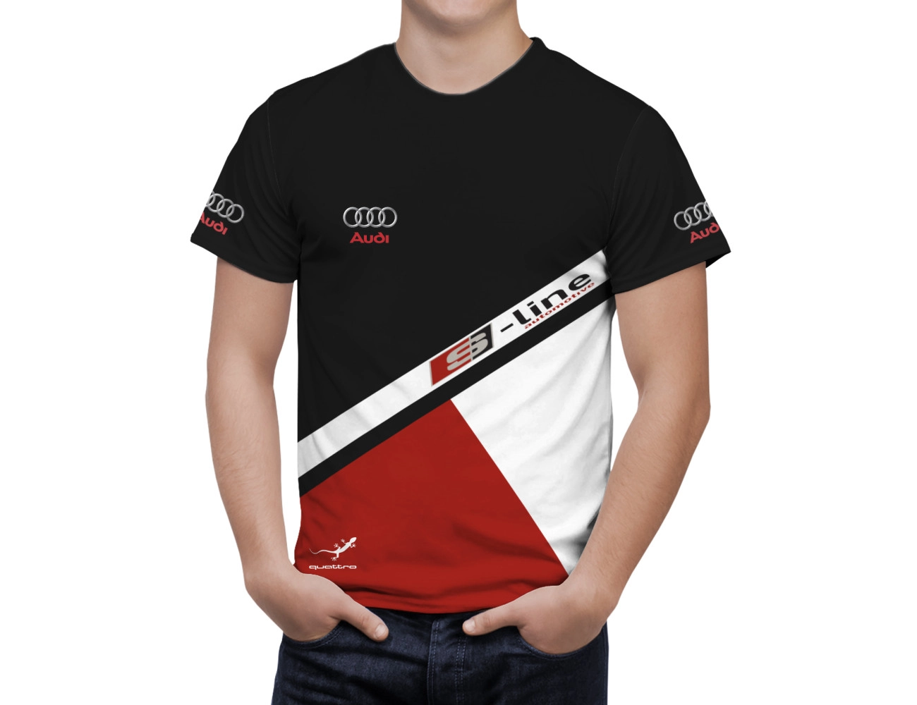Audi Schwarz Umbro T-Shirt