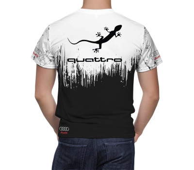 Audi Black White T-Shirt