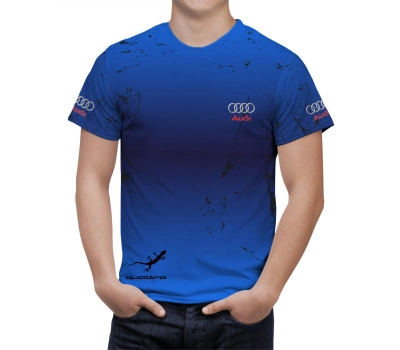 Audi Blue Overflowing T-Shirt