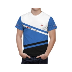 Audi White Black T-Shirt