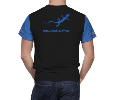 Audi White Black T-Shirt