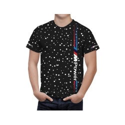 BMW M Power Weiß points Schwarz T-Shirt