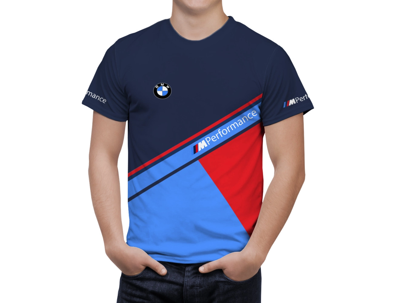 BMW Blau Rot Umbro Tshirt
