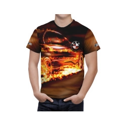 BMW Fire Car T-Shirt