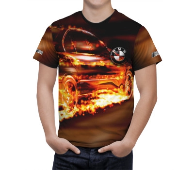 BMW Fire Car T-Shirt