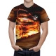 BMW Fire Car T-Shirt - Image 1