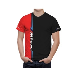BMW M Power Schwarz Rot T-Shirt