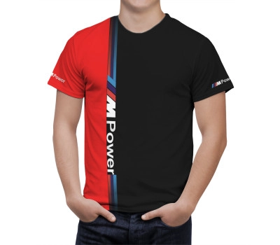 BMW M Power Black Red T-Shirt