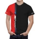 BMW M Power Schwarz Rot T-Shirt - Image 1