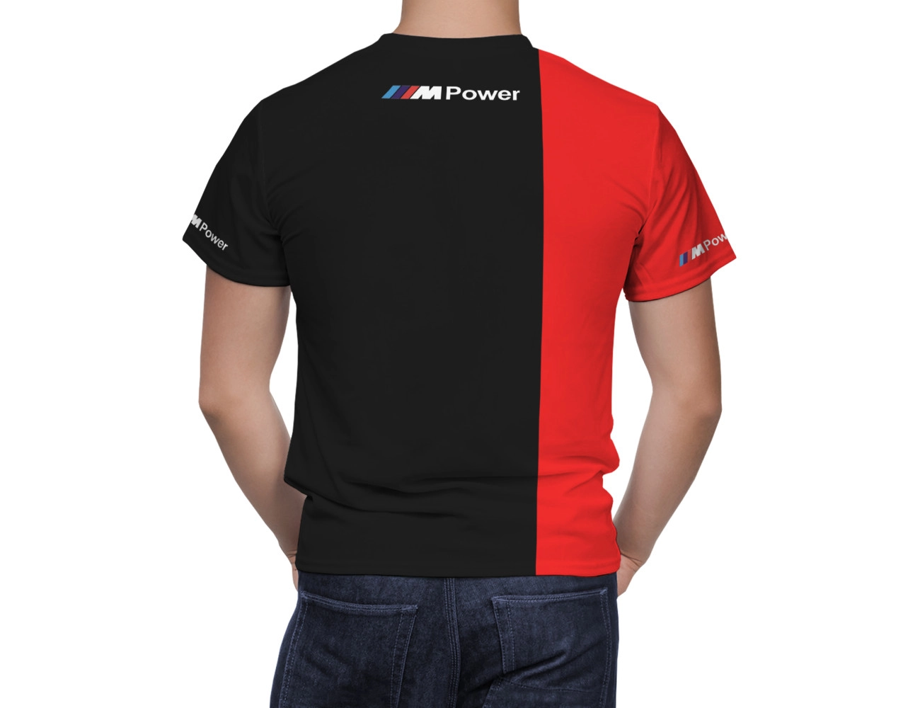 BMW M Power Schwarz Rot T-Shirt