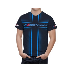 BMW Blurred Logo Black T-Shirt