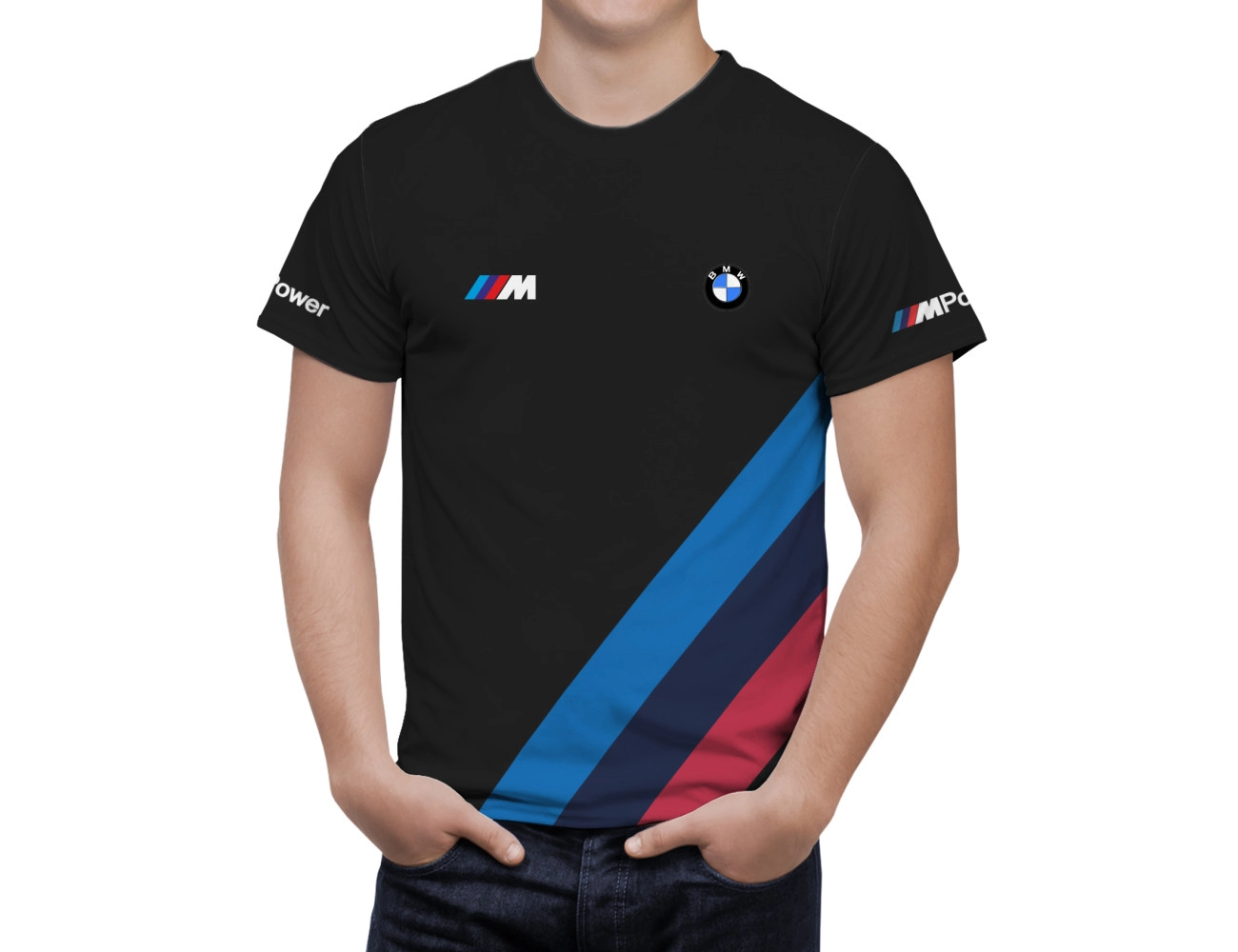 BMW Power Schwarz Rot T-Shirt