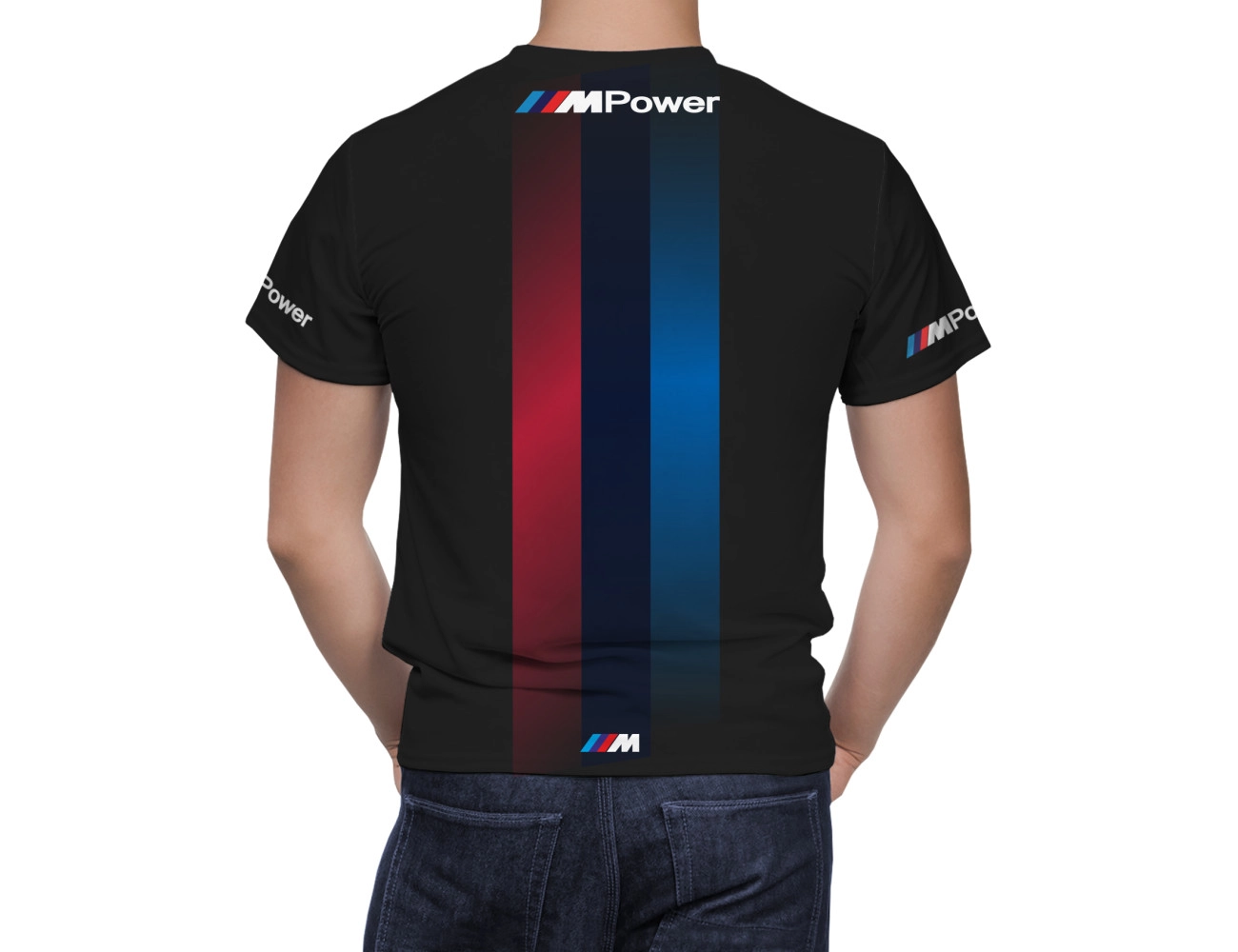 BMW Power Schwarz Rot T-Shirt