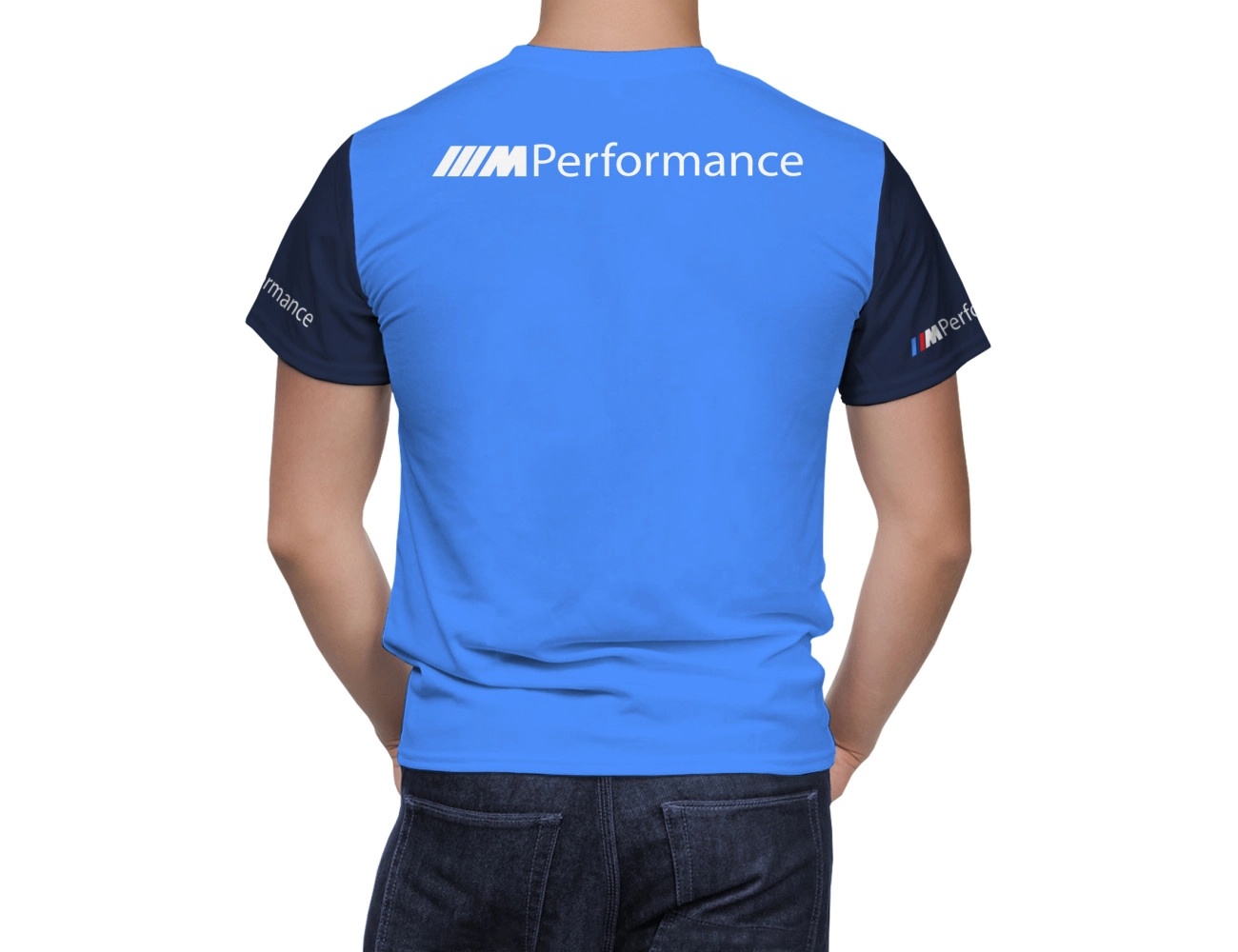 BMW Rot Blau Lines T-Shirt