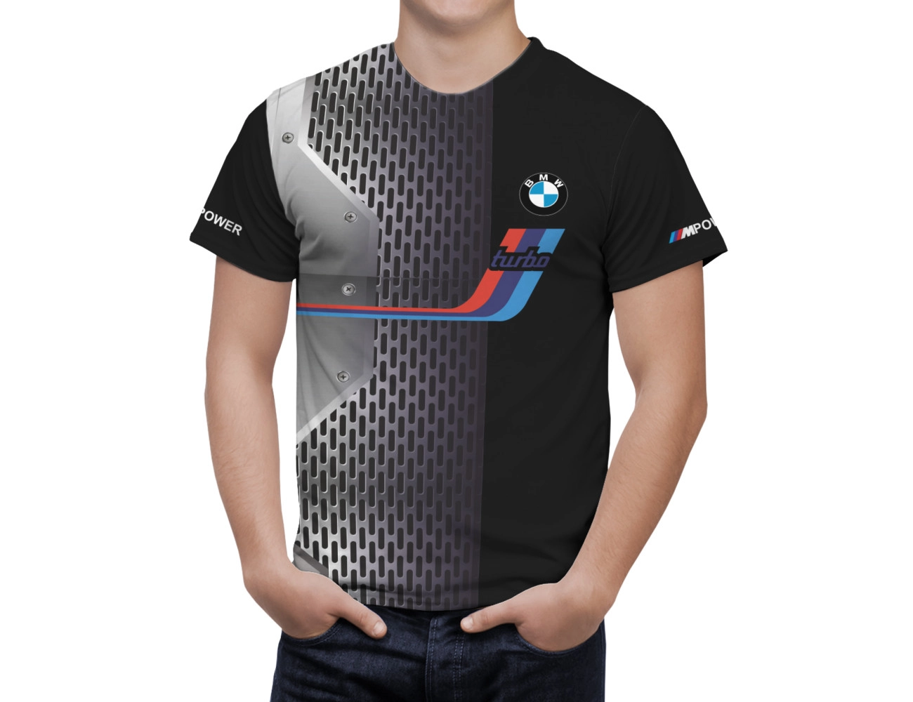BMW Turbo Schwarz T-Shirt