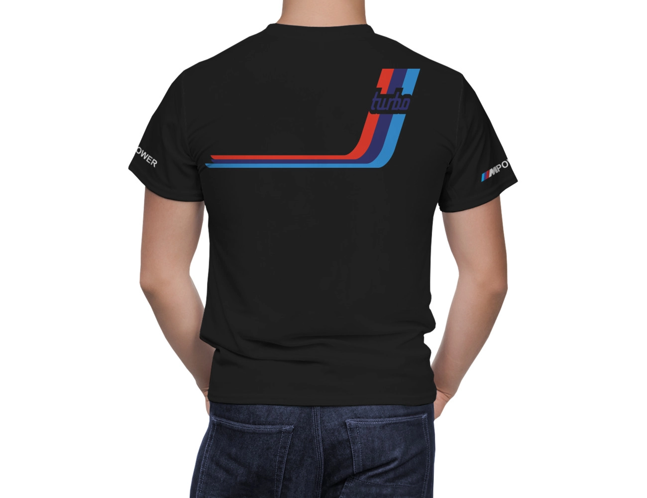BMW Turbo Schwarz T-Shirt