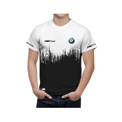 BMW White Black T-Shirt