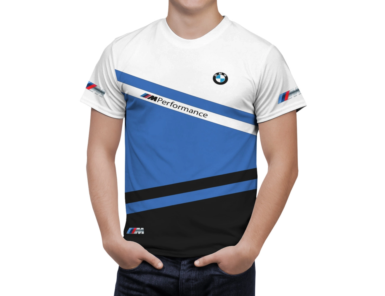 BMW Weiß Lacoste T-Shirt
