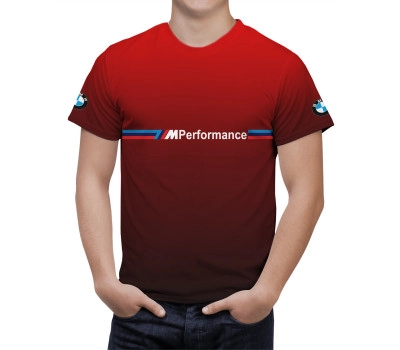 BMW Red Gradient Tshirt