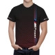 BMW M Power Effect Grid Rot T-Shirt - Image 1