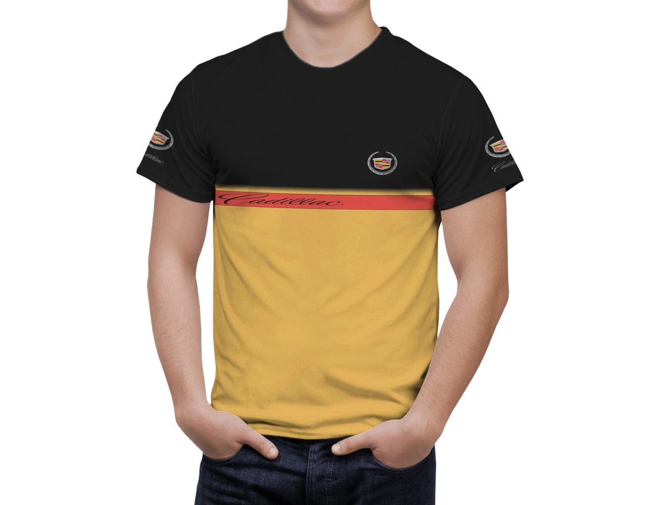 Cadillac Black Gold T-Shirt, CAD--K87
