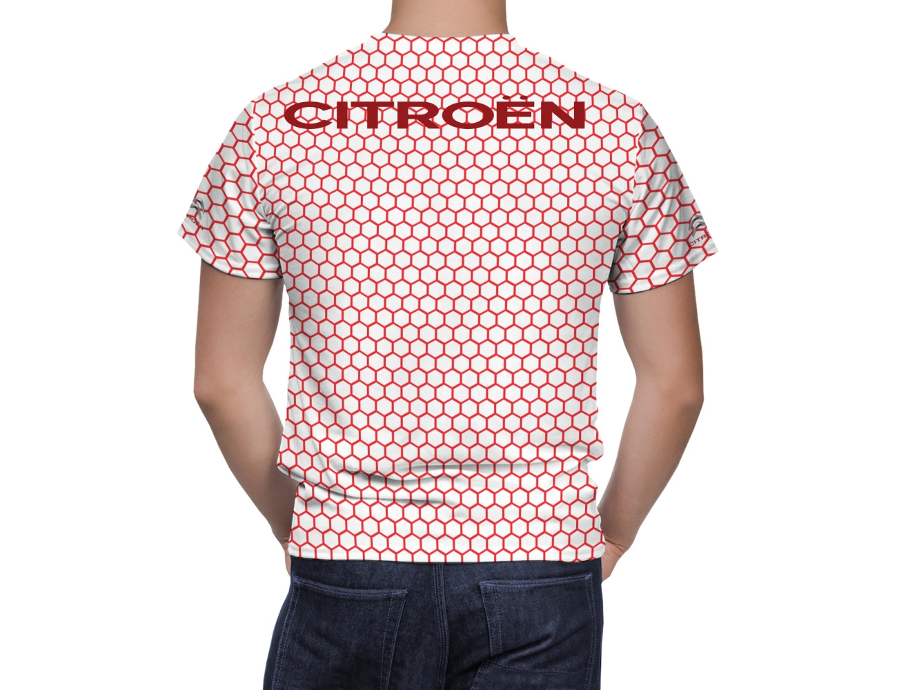 Citroen White Red Shirt