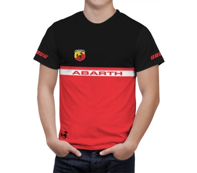 Fiat Abarth Black Red T-Shirt