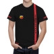 Fiat Abarth Black Red Line T-Shirt - Image 1