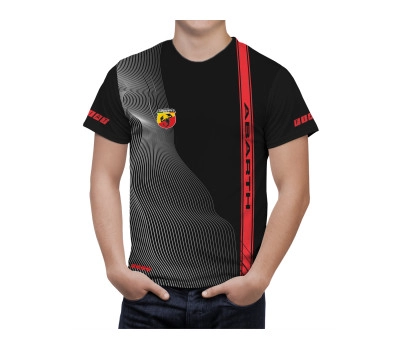 Fiat Abarth Black White Line T-Shirt