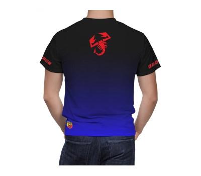 Fiat Abarth Black Blue T-Shirt