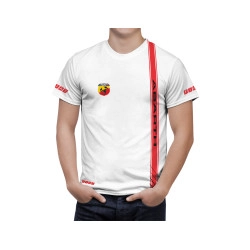 Fiat Abarth Weiß Lines T-Shirt