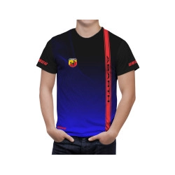 Fiat Abarth Black Blue Red Line T-Shirt