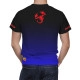 Fiat Abarth Black Blue Red Line T-Shirt - Image 2